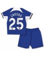 Chelsea Moises Caicedo #25 Domácí dres pro děti 2023-24 Krátký Rukáv (+ trenýrky)